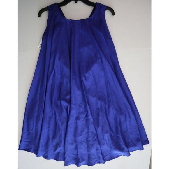 Trina Turk 2103630 Women Sz 6 Lapis Blue Embellished Romani Cape Silk Dress - Picture 14 of 14